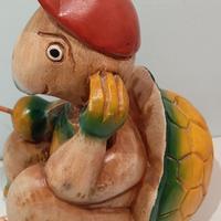 Tartaruga pescatrice in legno 