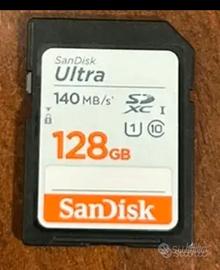 SD SanDisk Ultra 128 GB - Nuova testata.