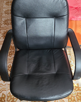 Poltrona ufficio/PC in pelle