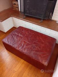 pouf in pelle 100x70