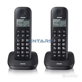Telefono Cordless DUO Brondi Gala Twin ECO DECT 20