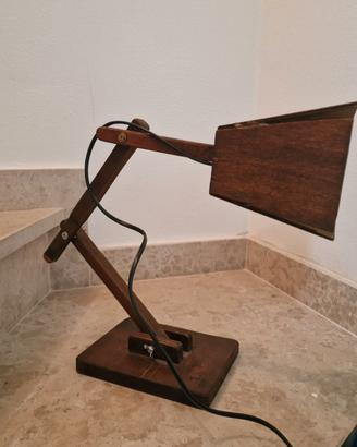 Lampada Articolata da Scrivania in Legno – Design