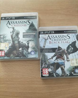 ASSASSIN'S CREED  III e IV  BLACK FLAG