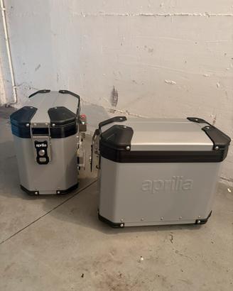 Coppia valigie alluminio Aprilia Touareg 660