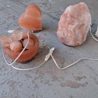 Set di 3 lampade di sale