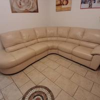 DIVANO ANGOLARE in vera pelle  Divani & Divani 