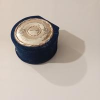 Scatolina velluto coperchio argento 925 nuova