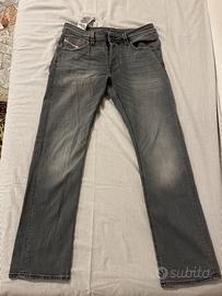 Jeans Diesel grigi a sigaretta