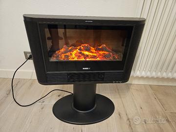 Stufa elettrica effetto Caminetto