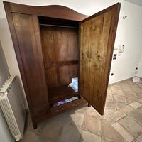 Armadio antico con specchio fine 800 inizio 900