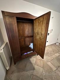 Armadio antico con specchio fine 800 inizio 900