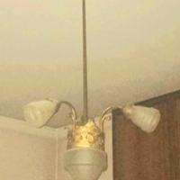 Lampadario 4 luci Art Decó 