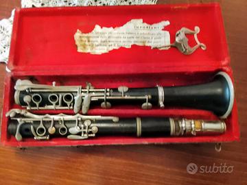 clarinetto in ebano con custodia originale 
