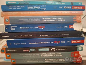 libri triennio e seconda superiore liceo