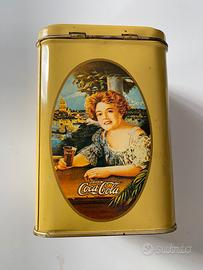 Scatola in latta Coca Cola vintage