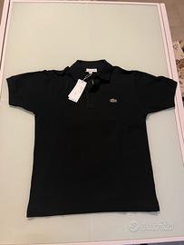 Polo Lacoste Nera Taglia S
