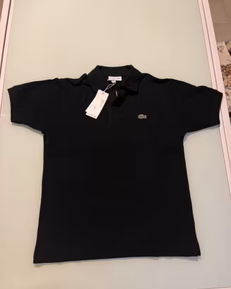 Polo Lacoste Nera Taglia S