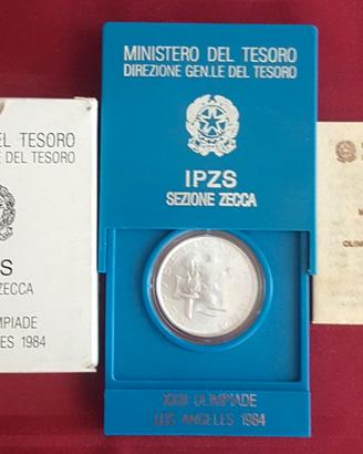 ITALIA 1984 - Olimpiadi 500 Lire argento FDC WEU