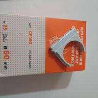 25 Clip fissatubo a scatto 50mm