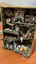 Presepe Artigianale Napoletano Legno Completo