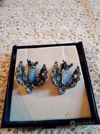 Orecchini vintage a clip bigiotteria d'epoca.