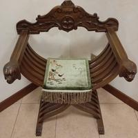 Sedia savonarola vintage