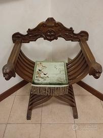 Sedia savonarola vintage