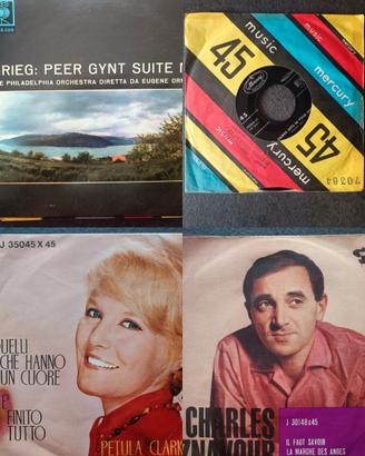 45 giri peer gynt platters petula Clark Aznavour