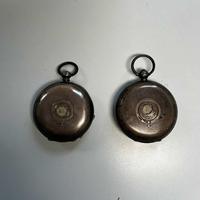 Coppia Orologi da Tasca Cipolla Antichi Argento 0.