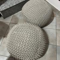 Coppia di Pouf/ poggiapiedi