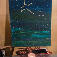 Quadro raffigurato stella dell acquario su tela