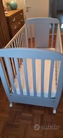lettino pali con cassetto e materasso nuovo