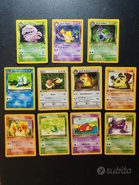 Carte Pokemon Set Rocket Prima Edizione 