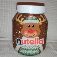 Barattolo Natalizio Nutella vuoto