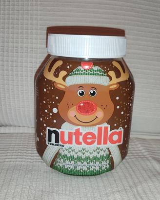 Barattolo Natalizio Nutella vuoto