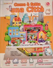 Libro bambini 4 -8 anni la città ed i mestieri