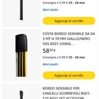 bordo sensibile per cancelli 