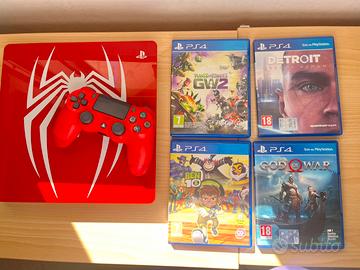 PS4 Slim Spiderman Limited Edition 1TB + 4 giochi
