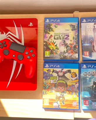 PS4 Slim Spiderman Limited Edition 1TB + 4 giochi