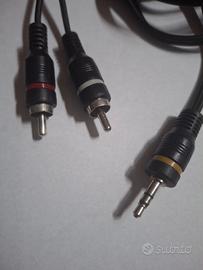 Cavo Audio Stereo Jack 3.5mm a 2RCA 1,5mt