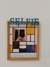 Quadretto Specchio Mondrian Selfie Design
