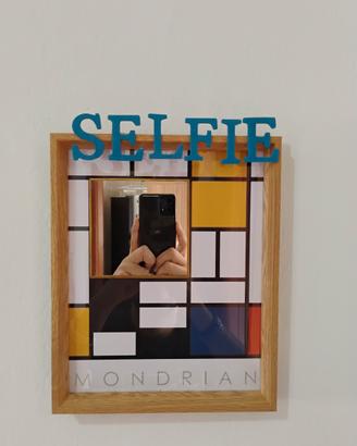 Quadretto Specchio Mondrian Selfie Design