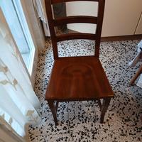 Sedie legno noce n. 4