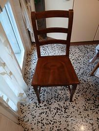 Sedie legno noce n. 4