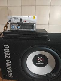 set sub + amplificatore. alpine 9812. 1  loudest 