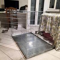 GABBIA Kennel per cani 118 x 78 x 84 H smontabile