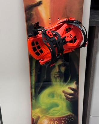 Set snowboard DWD Wizard stick 158 completa