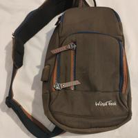 Zaino monospalla marrone