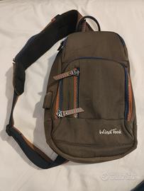 Zaino monospalla marrone