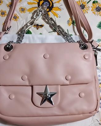 borsa rosa con stella nuova con cartellino 